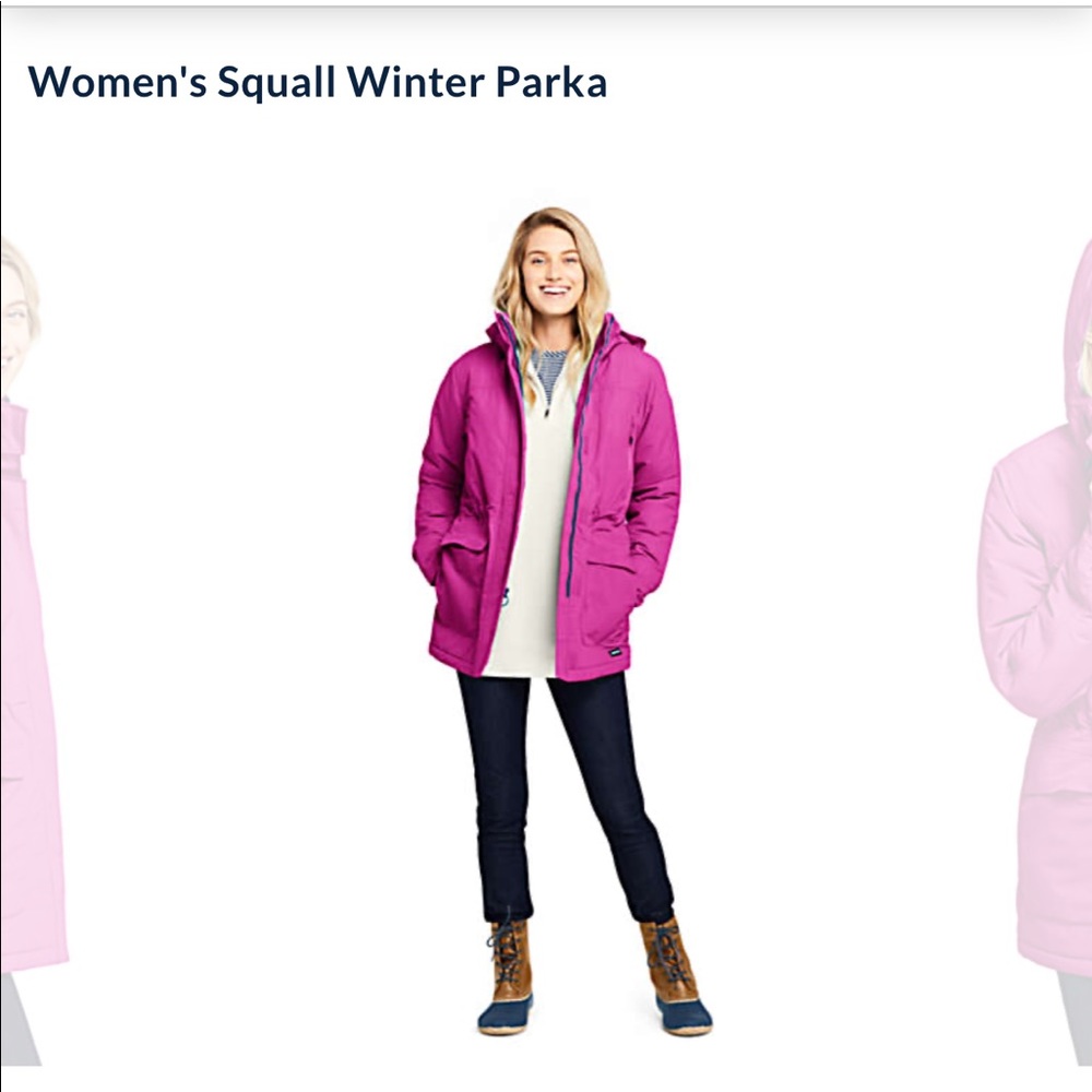 Cozy Lands End size M winter parka
